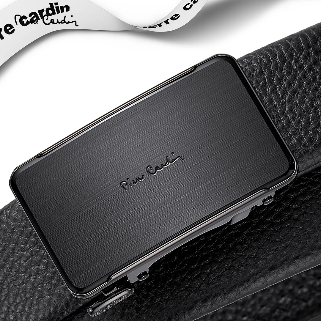 皮尔卡丹皮带男款真皮商务自动扣男士腰带2025新款牛皮内穿裤腰带