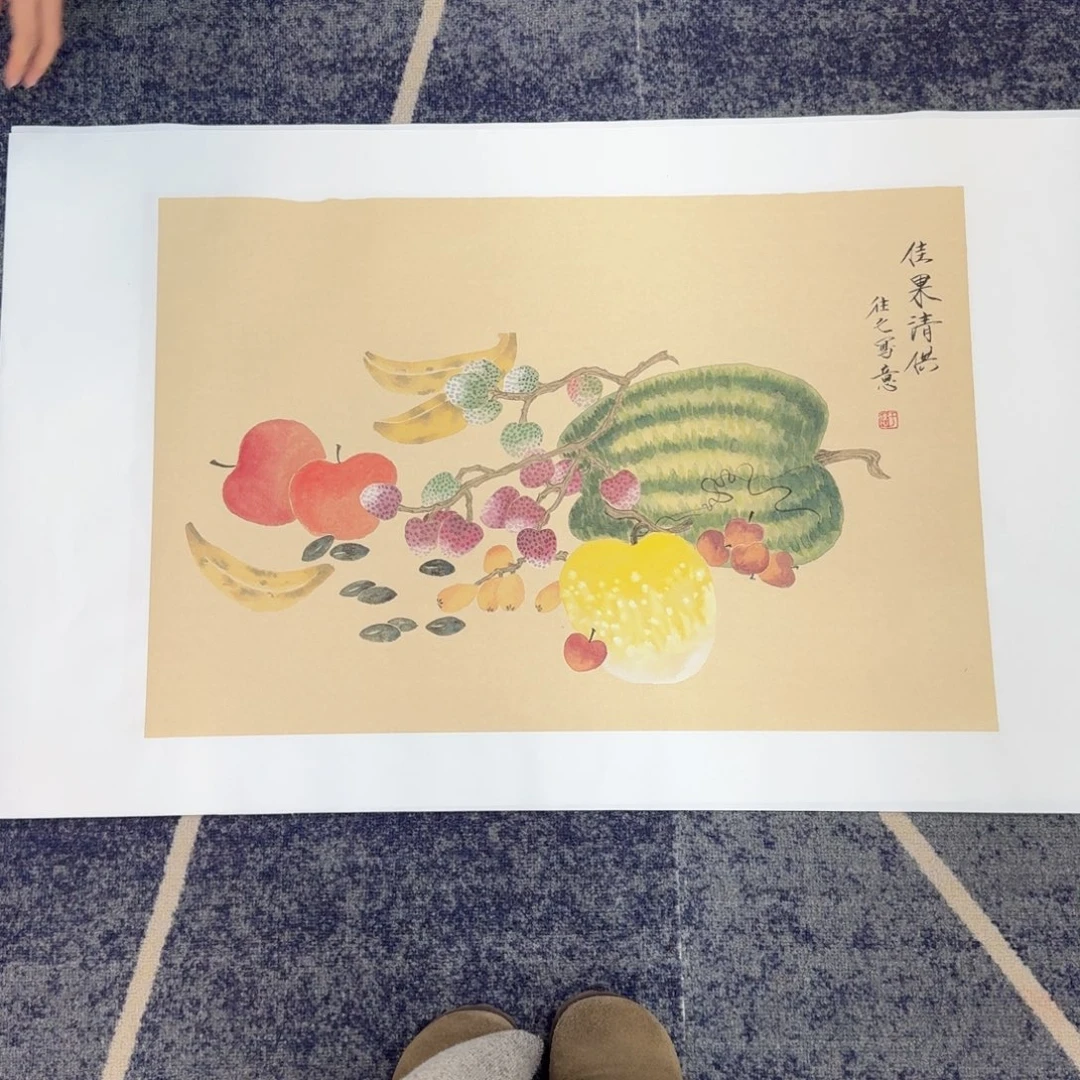 一***来国画国画作品山水花鸟