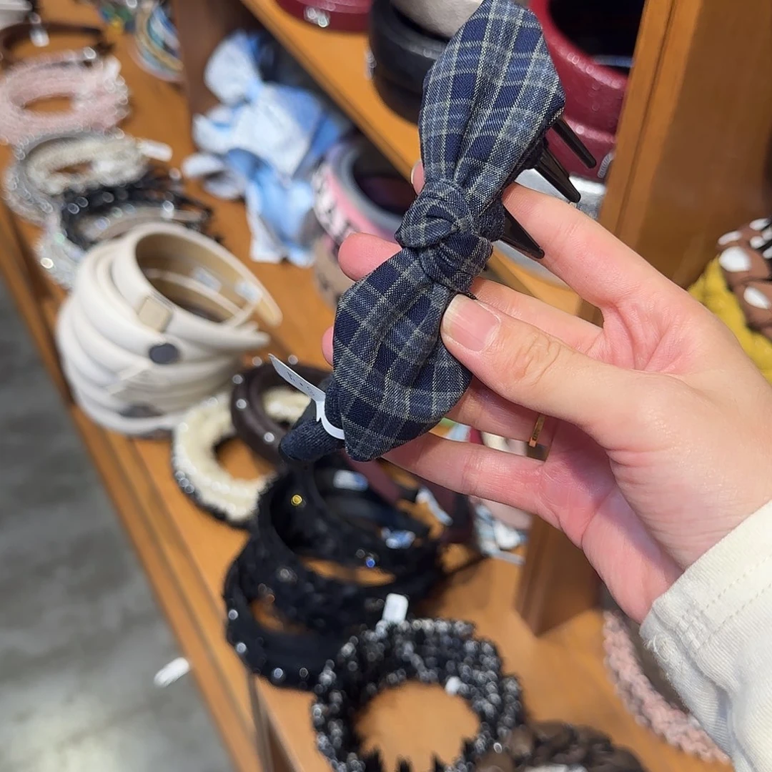非金属无蓝格子发箍