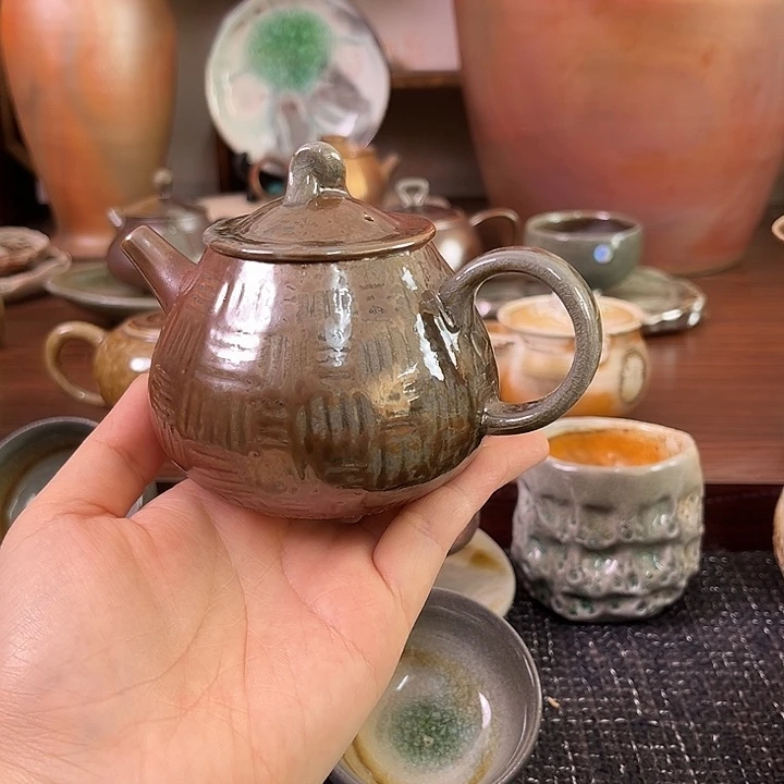 柴烧龙窑烧精品壶