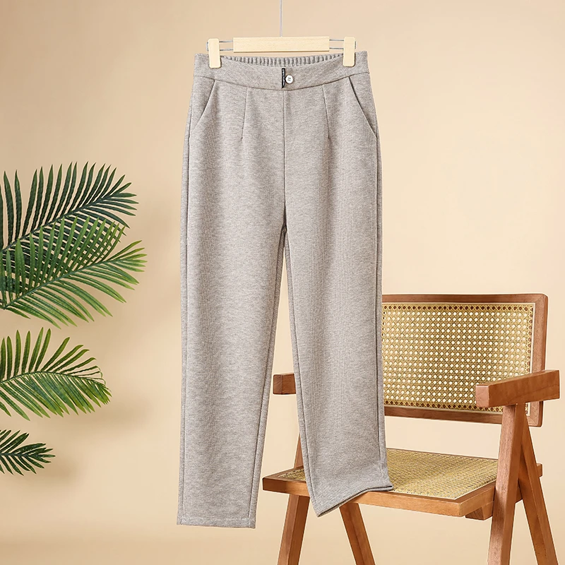 C023中年女装春装裤子休闲风中老年女装秋季春秋气质长裤