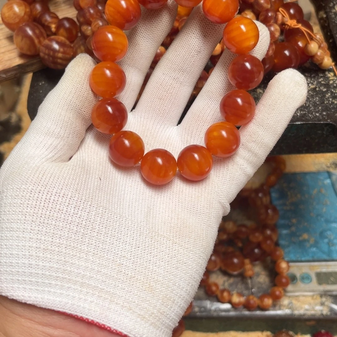 此****松木（琥珀木）手串/手链1:6高抛固化