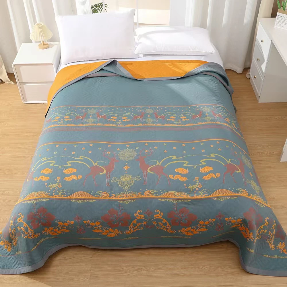 【蓬莱仙阁】230*250cm新款A类柔软亲肤透气舒适可机洗四季可用床盖