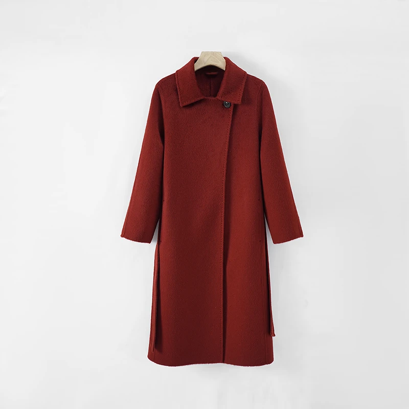 【Manula】M家四大金刚Manula双面呢大衣秋冬长款毛呢大衣女88235