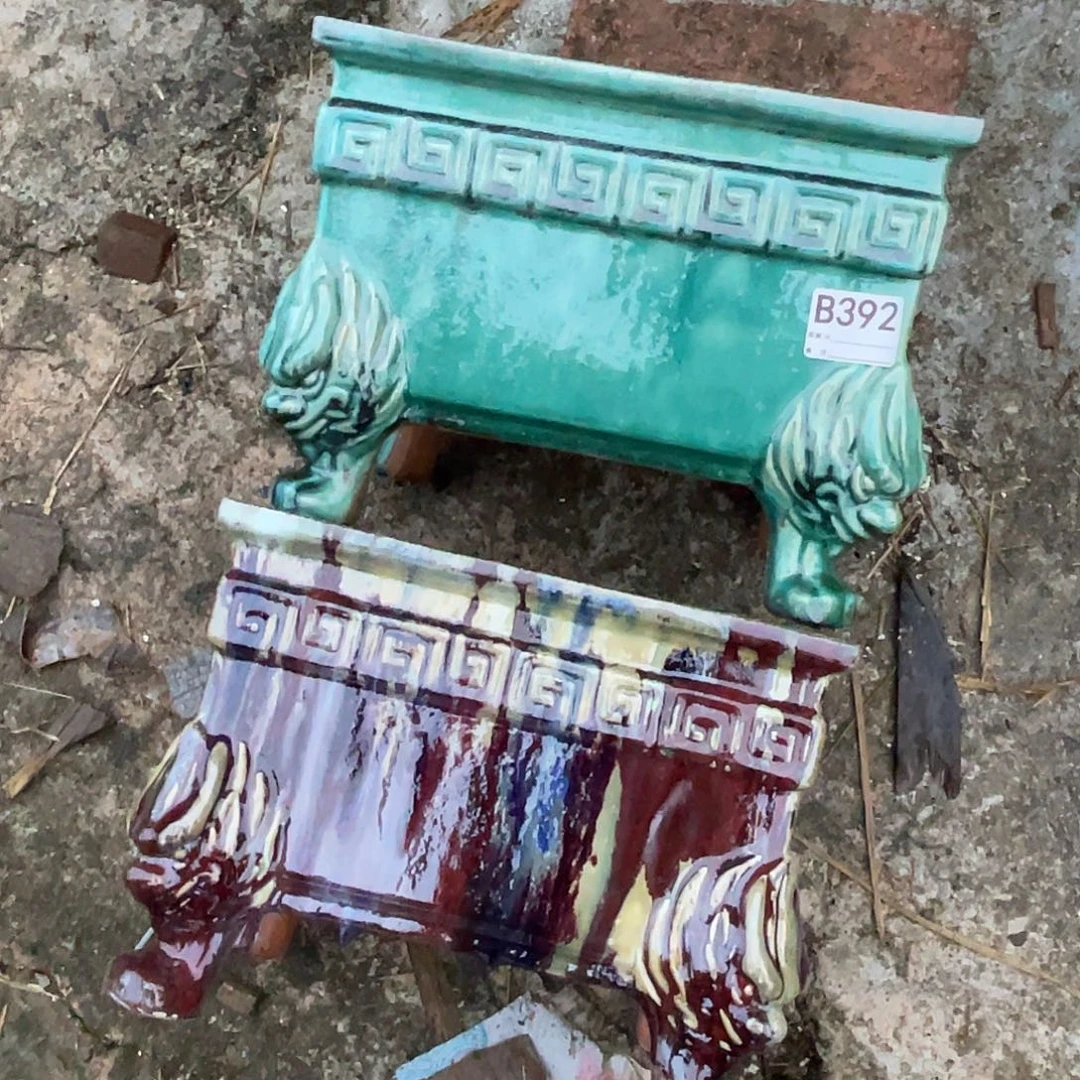 田***歌紫砂花盆392瑕疵品
