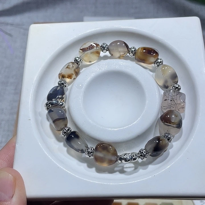 玛瑙/玉髓合金颈饰