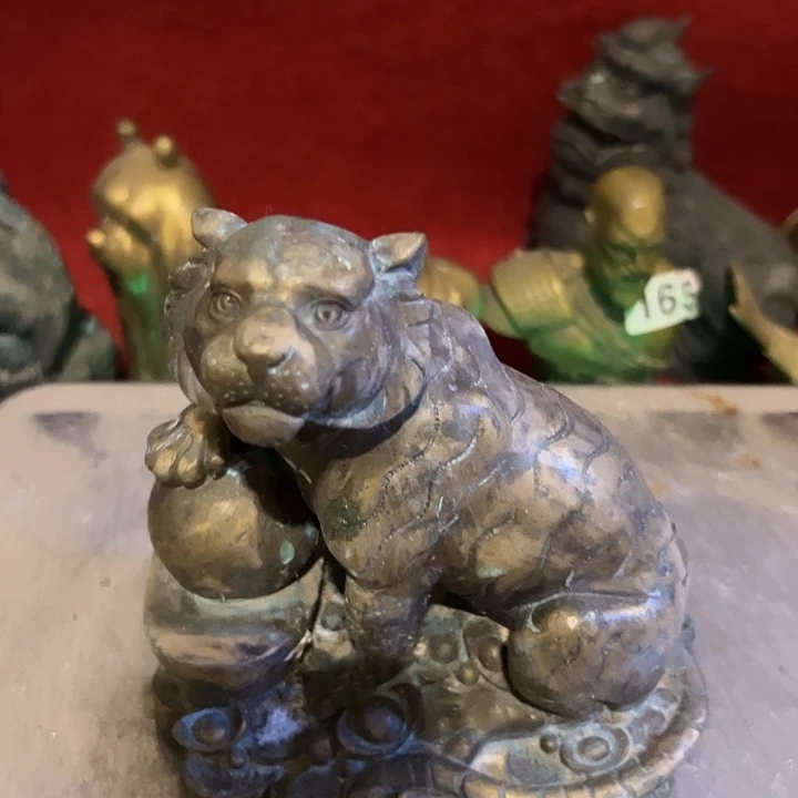 桐***园黄铜摆件，文房摆件