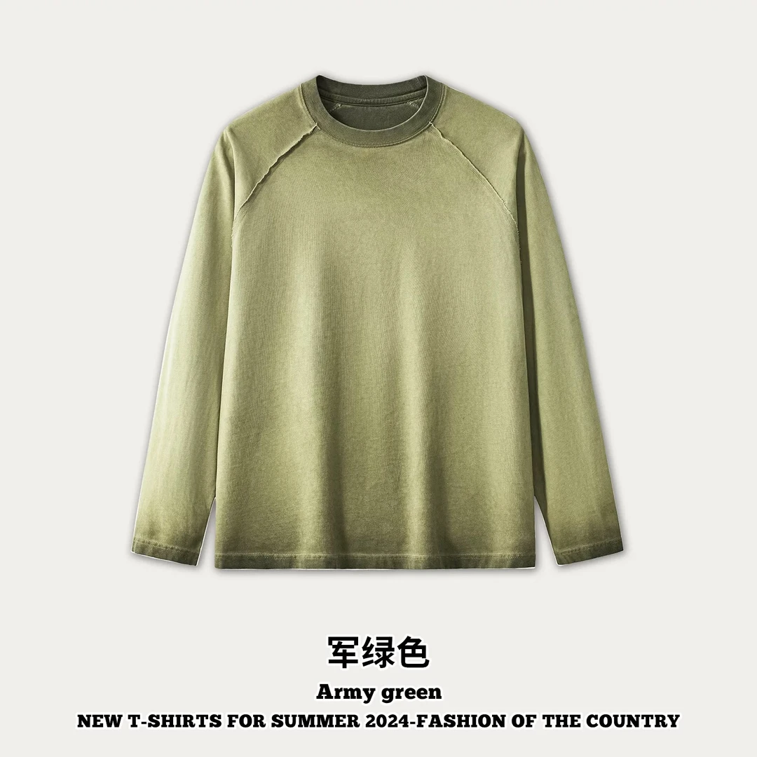 105巨帅6色水洗重磅做旧圆领卫衣 帅就完事了！