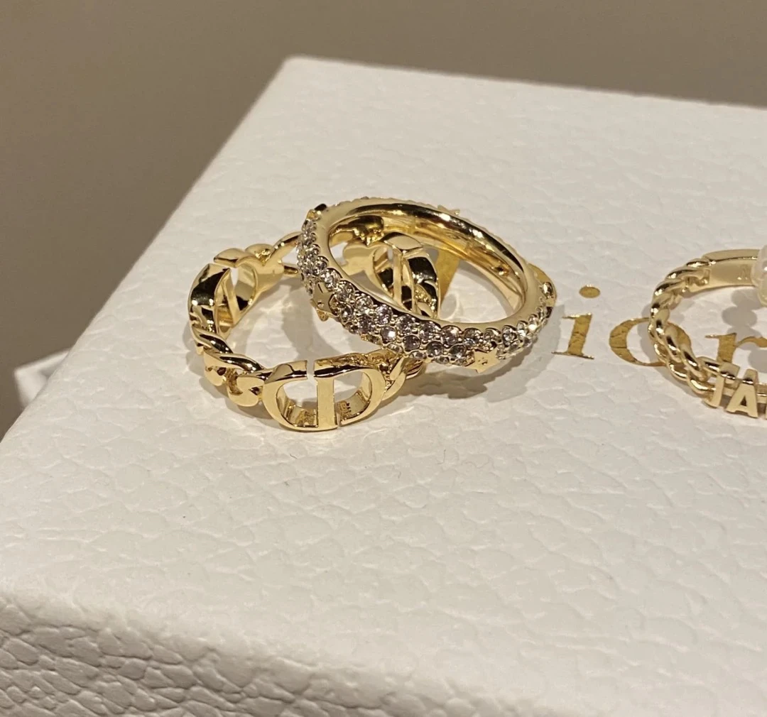 铜合金戒指 【猪鼻两件套戒指】高级气质优雅高贵大气