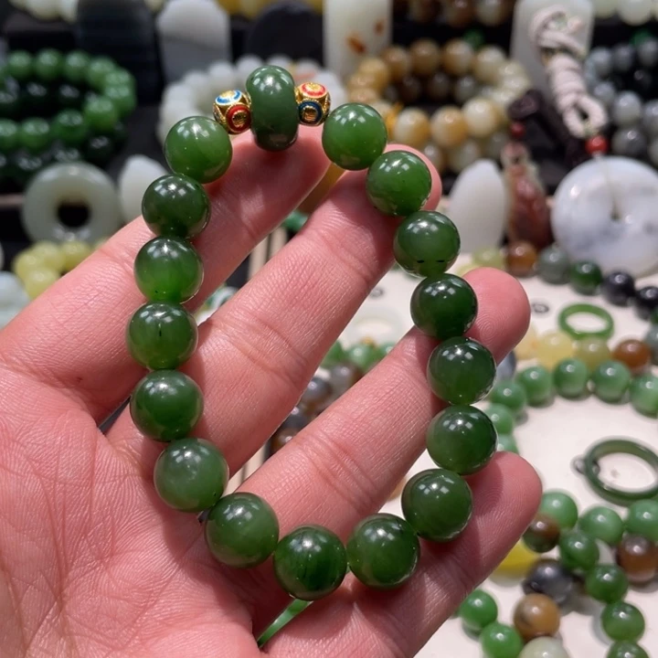 和田玉未镶嵌手串