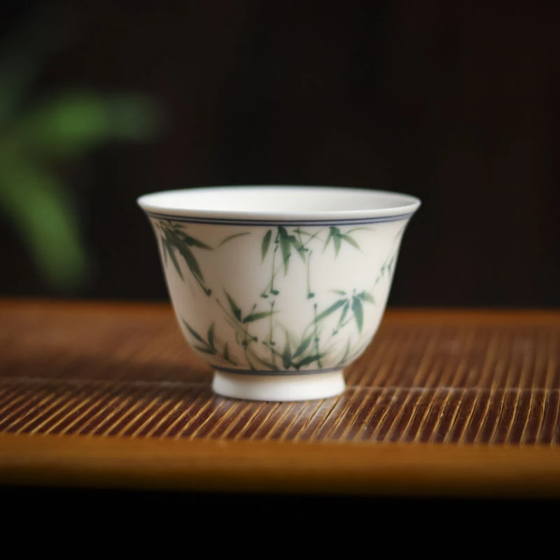 【悦生活】竹影清音-央禾-品茗杯-40CC（Q5494）