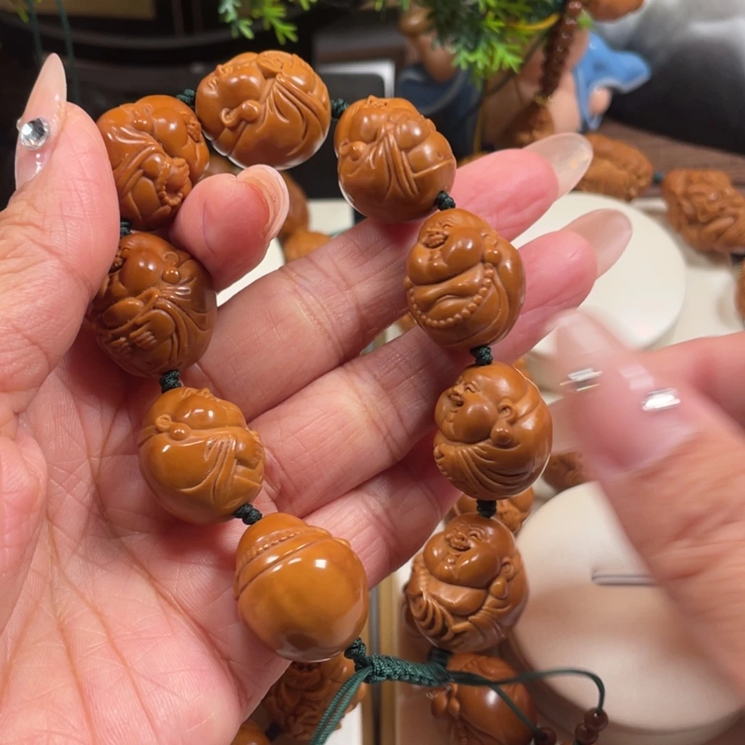 手串/手链橄榄核光背弥勒橄榄核手串