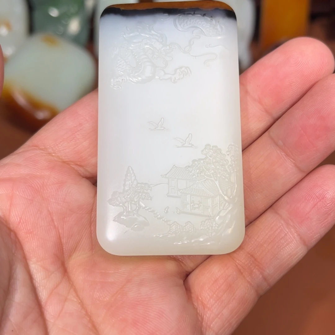 和田玉未镶嵌挂件