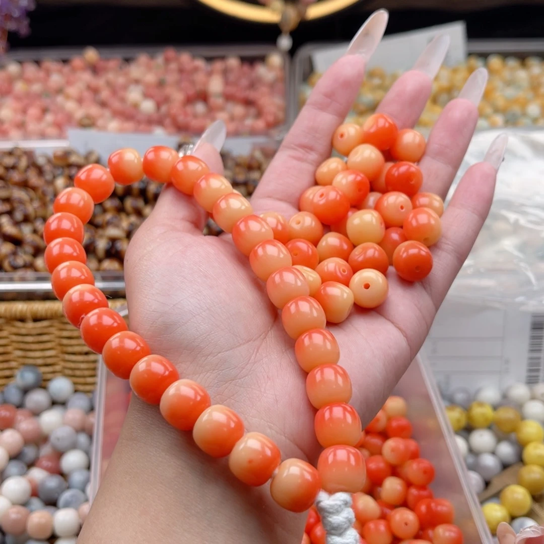 白玉菩提吊坠k12mm40颗。橘子汽水