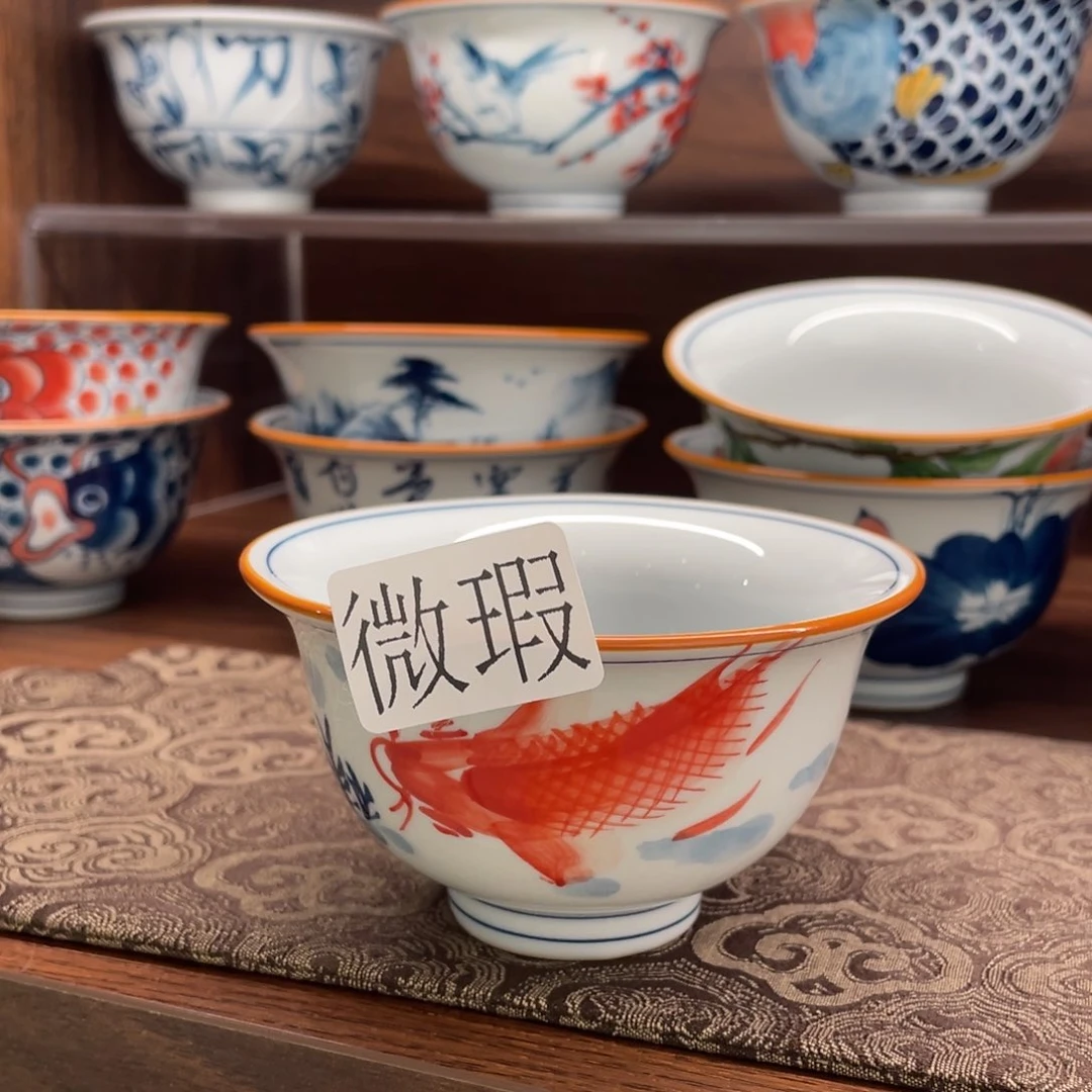 有瑕纯手绘釉下彩