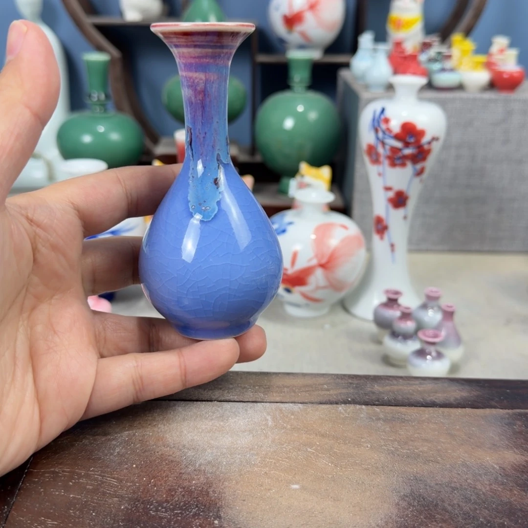 陶瓷手工小花器摆件