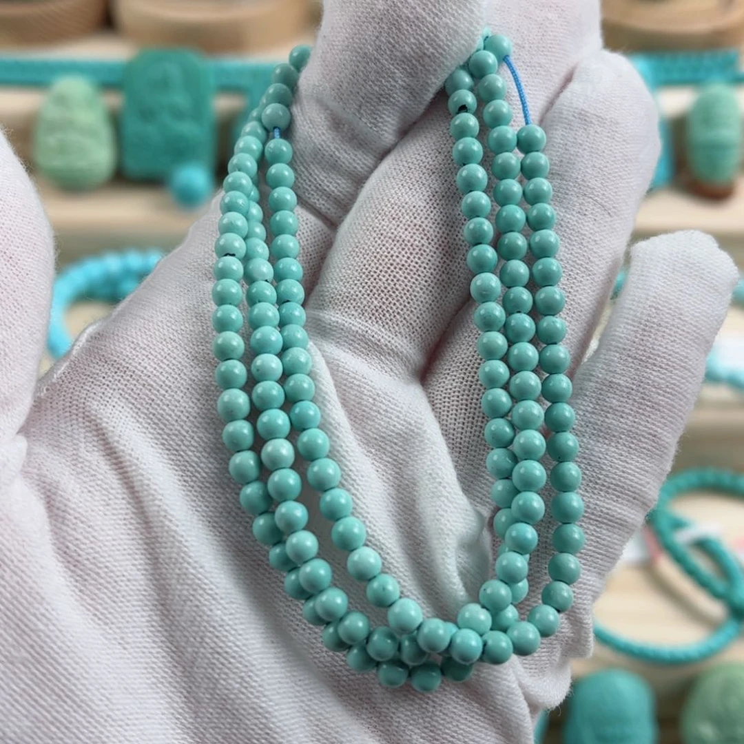 未镶嵌绿松石尺寸3.9mm