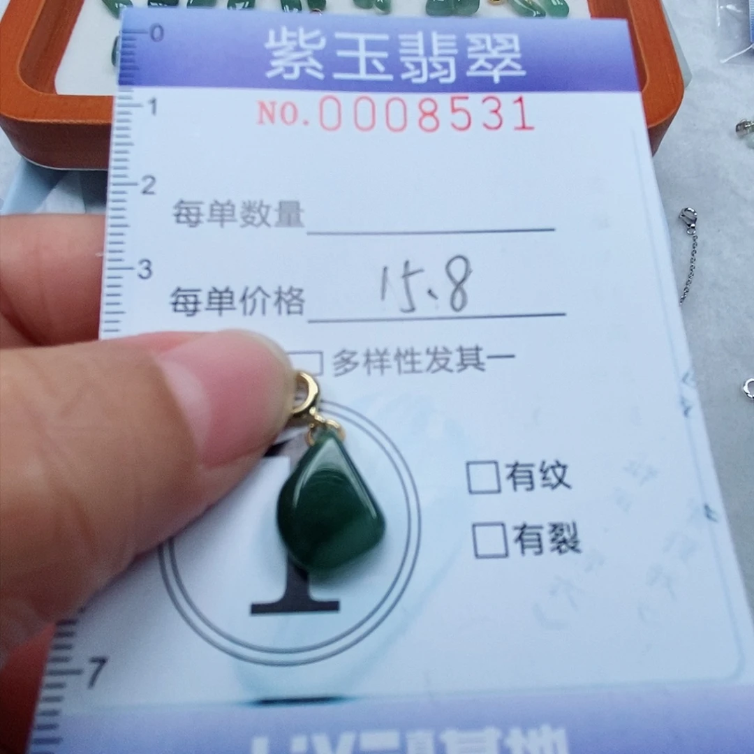 颈饰未镶嵌翡翠冰透随行