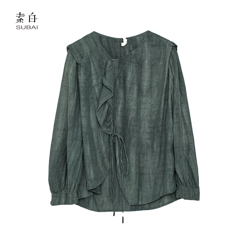 SB3231091954【素白】马乖绑带上衣