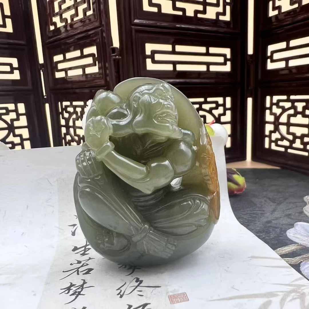 A1242 和田玉手把件 L46310967