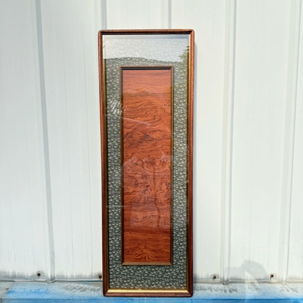 【相知】30x90山茶花的约定框中框檀木实木画框【内芯17x68