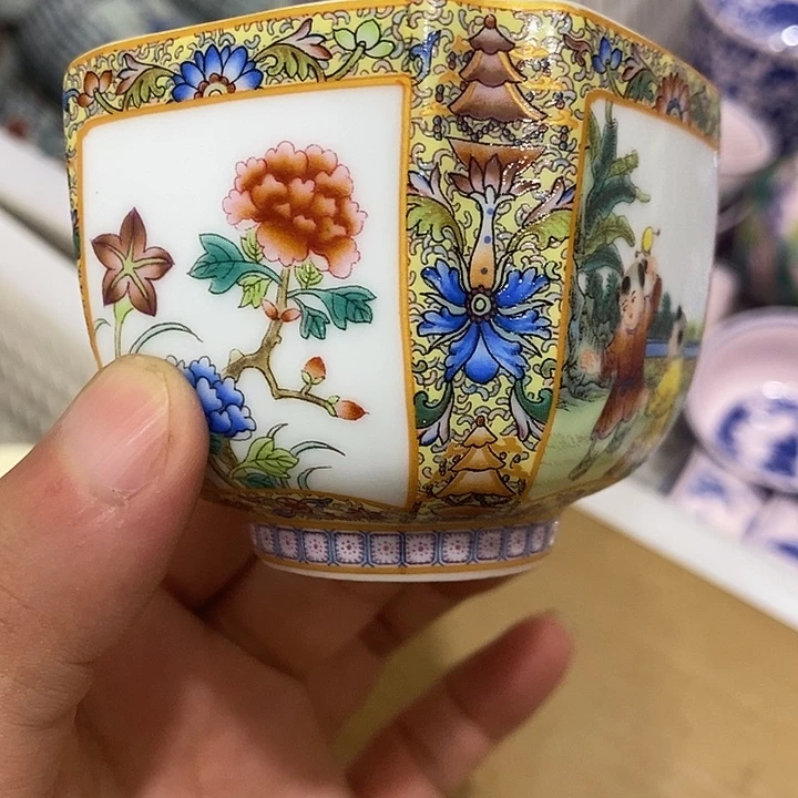 摆件景德镇陶瓷主人杯2455