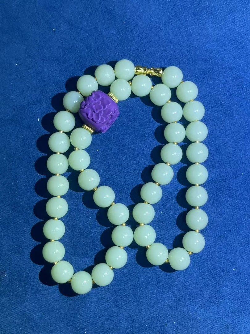 a2687绿色珠珠项链多样性发货