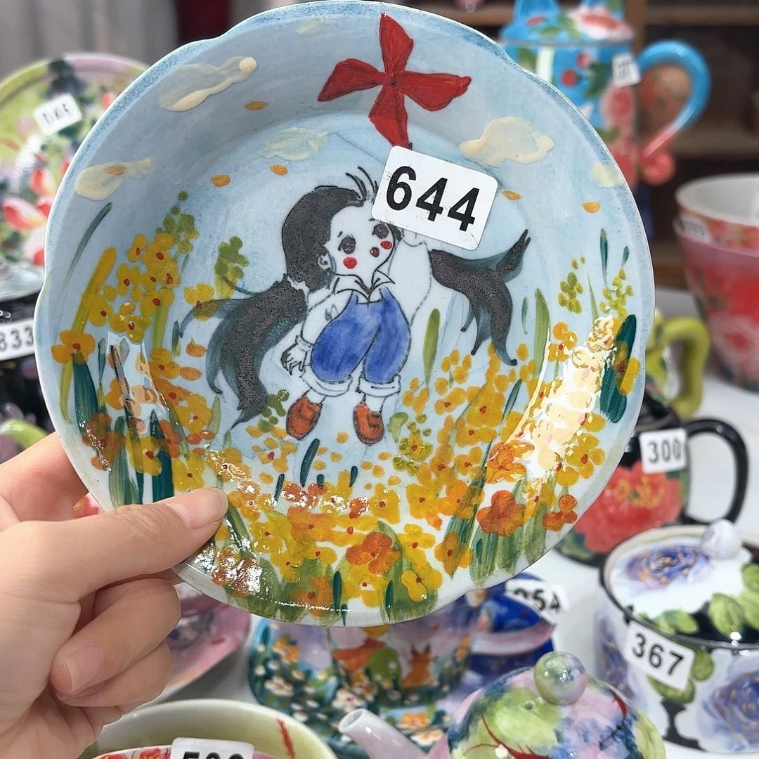 景德镇手绘高温釉下彩陶瓷茶具