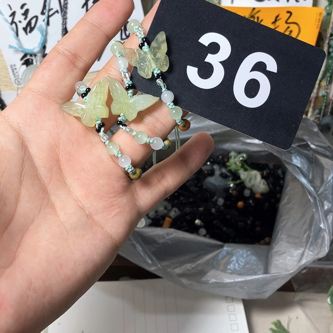 蛇纹石玉合金颈饰