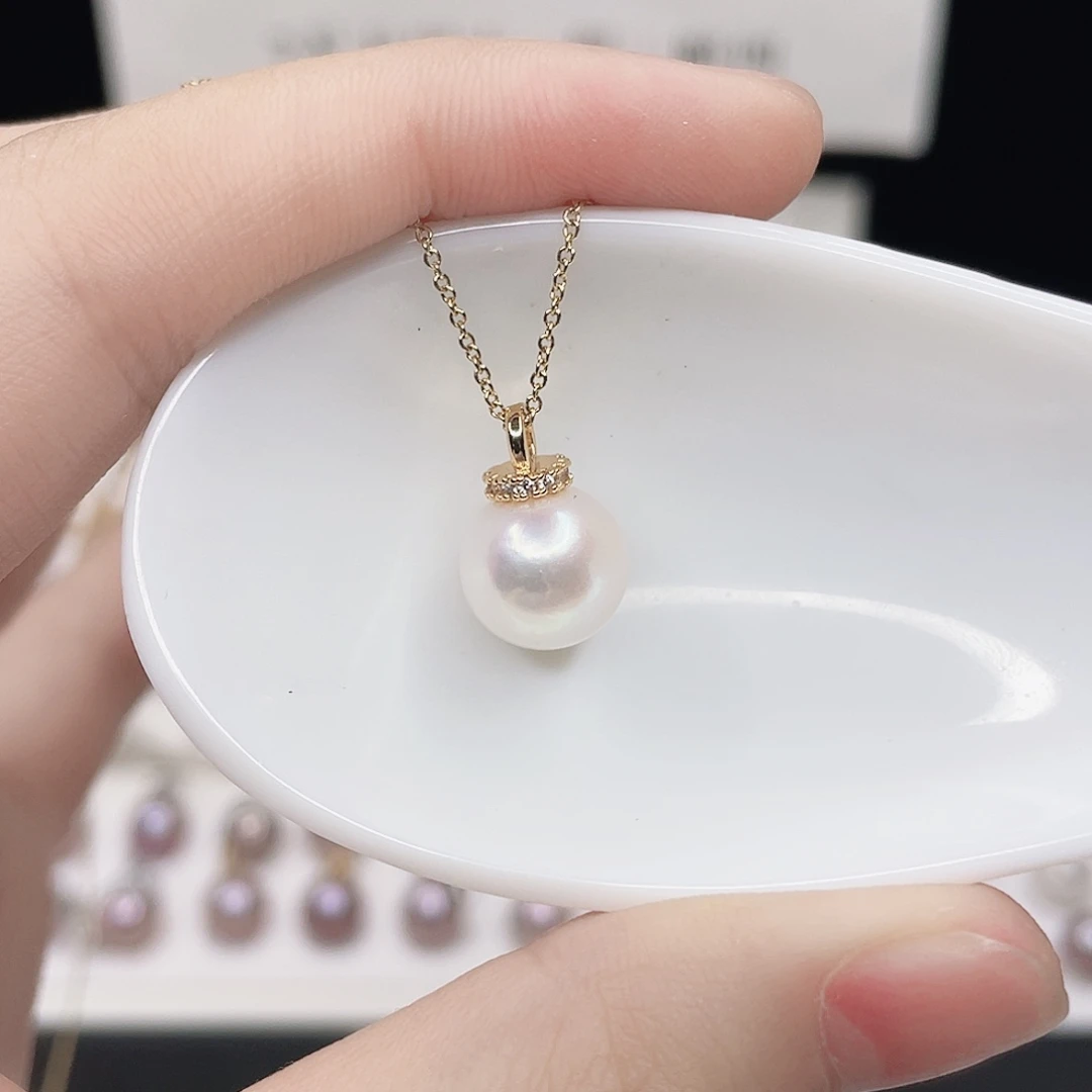 合金淡水珍珠吊坠(赠链)