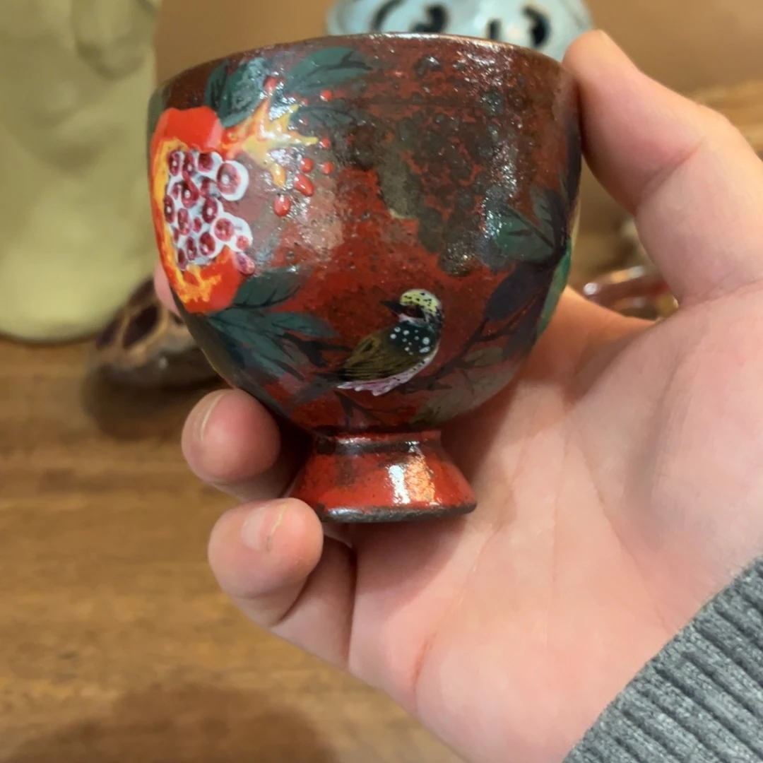 柴烧手工手绘陶瓷