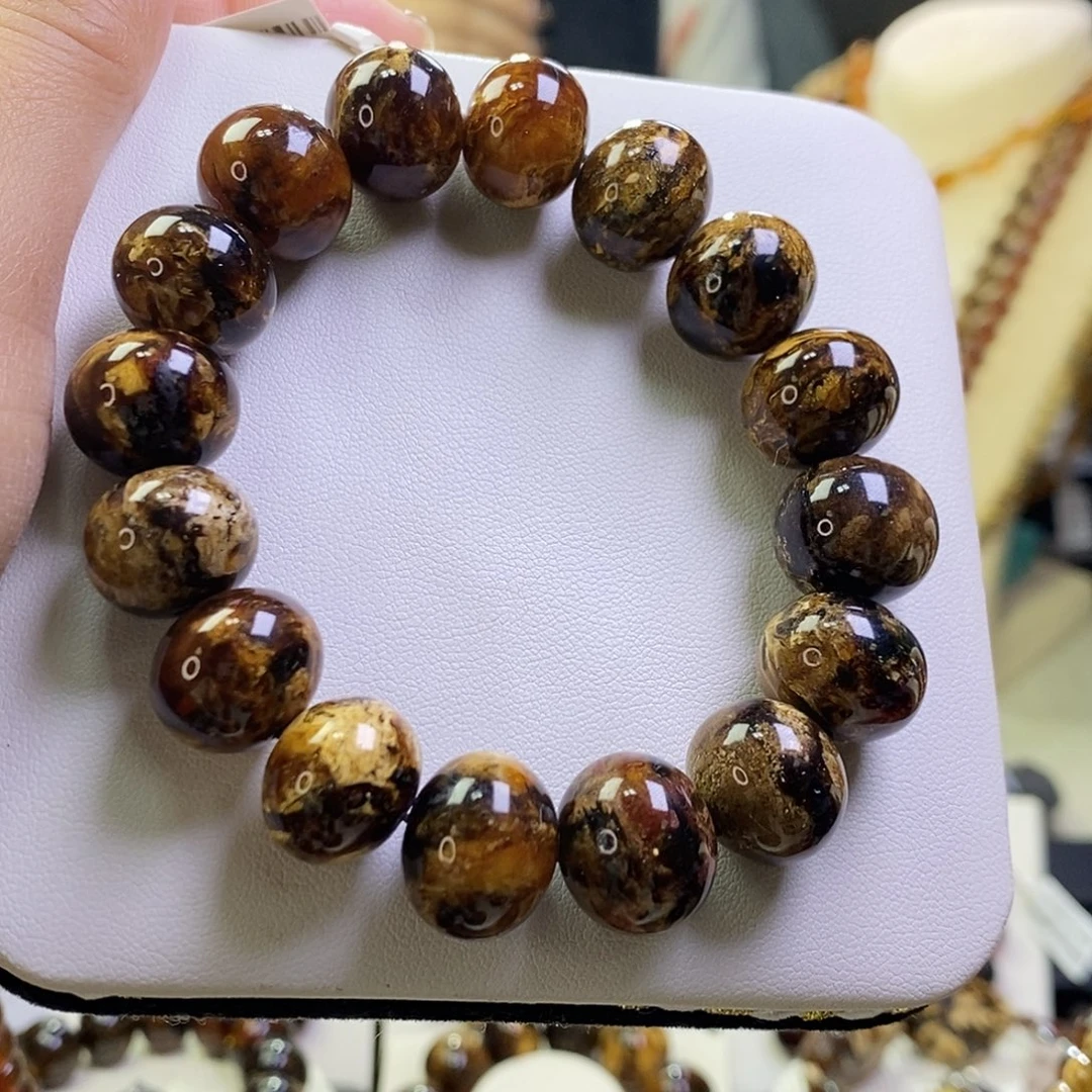 琥珀未镶嵌裸石老黄花