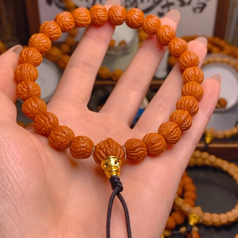 【闪购商品】桃核手串煊**航龙文桃核