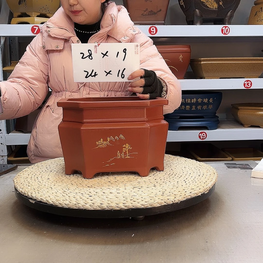 紫砂花盆紫砂花盆