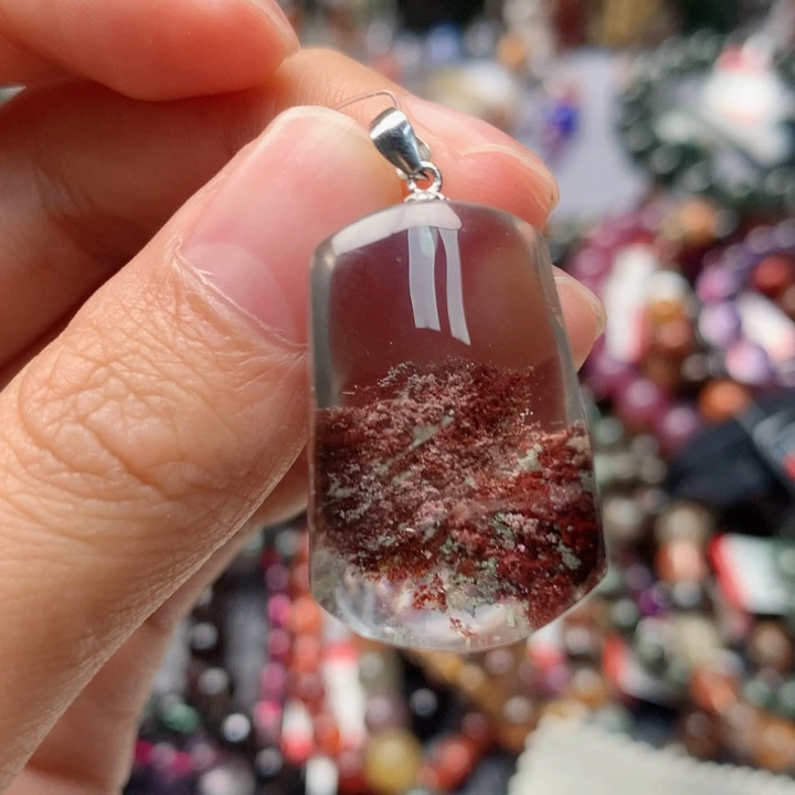 水晶吊坠(不含链)银S925镶嵌