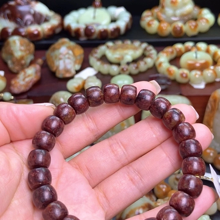 岫岩河磨玉（透闪石质玉）未镶嵌手链