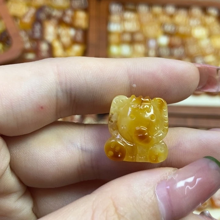 琥珀未镶嵌珠宝奇石大象