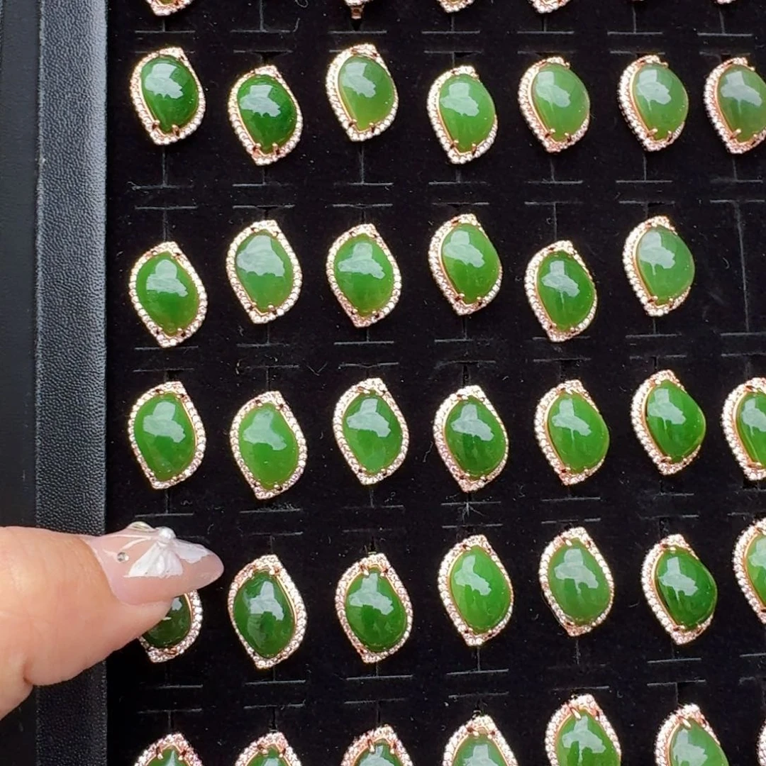 和田玉银S925镶嵌耳饰多样性拍一发一