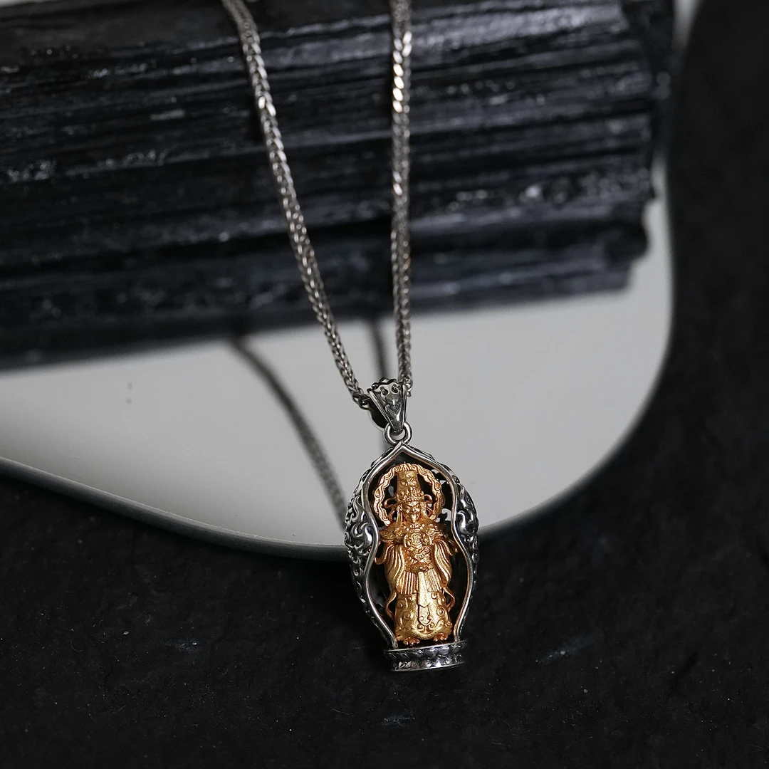 坠链均925银 【mini扎基尊】手工雕刻扎基全身像 时尚百搭银项链LSR