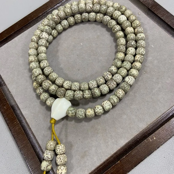 S59原生态海南料星月菩提8×7mm长串（底色多样性发货发其一）