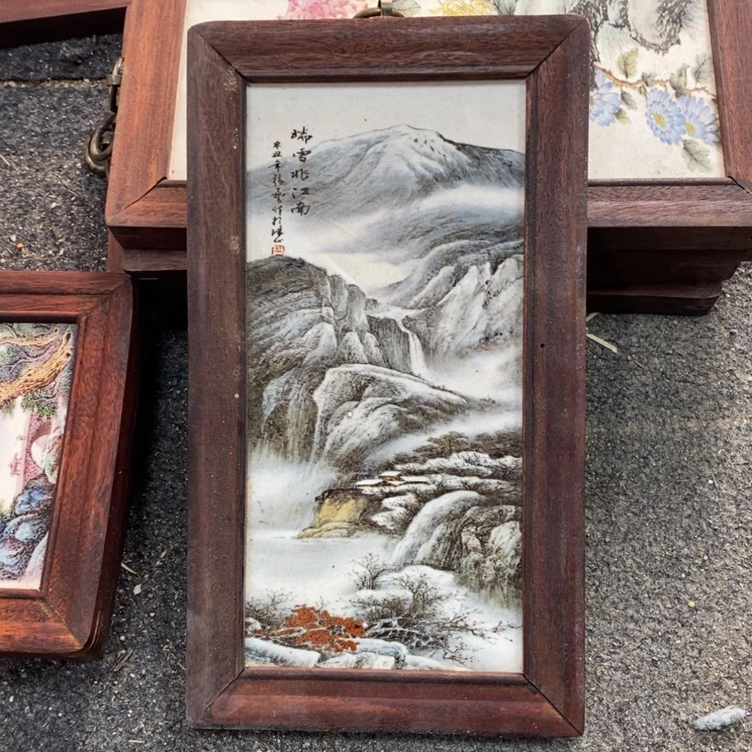 瓷30*16 景德镇瓷板画柴窑烧制