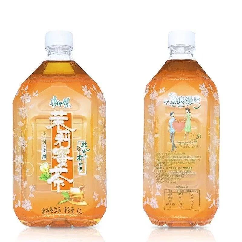【8瓶】康师傅茉莉蜜茶1L整箱爽口解腻茶饮料超值批发新日期特价