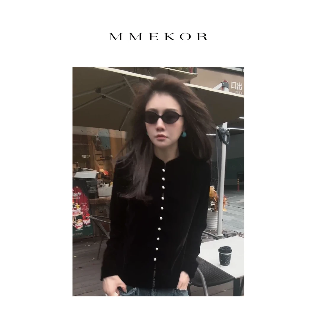 MMEKOR“佛丽时报”衬衫 2025新款千金玛德琳韩系上衣 89097