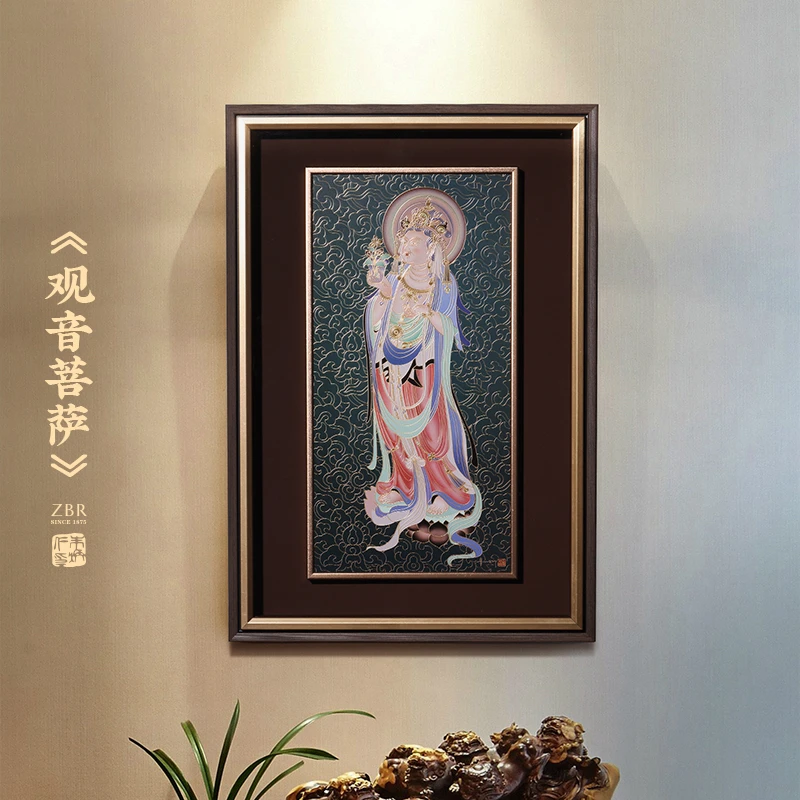 朱炳仁【壁画摆件】《观音菩萨》小号