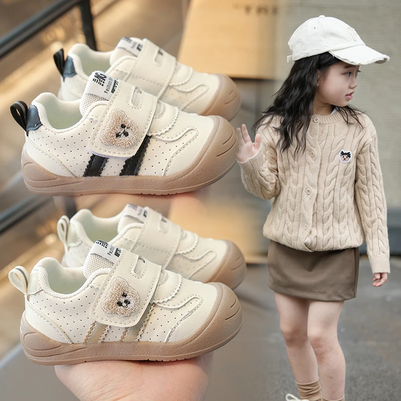 牧童宝宝学步鞋春秋季新款男女童休闲鞋软底婴儿鞋3-1-2岁皮面鞋