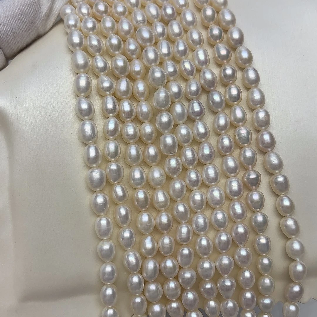 淡水珍珠未镶嵌颈饰无核6-8mm