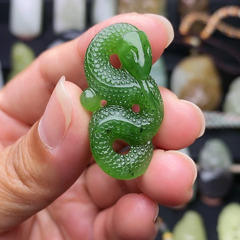 【闪购商品】和田玉（碧玉）未镶嵌挂件