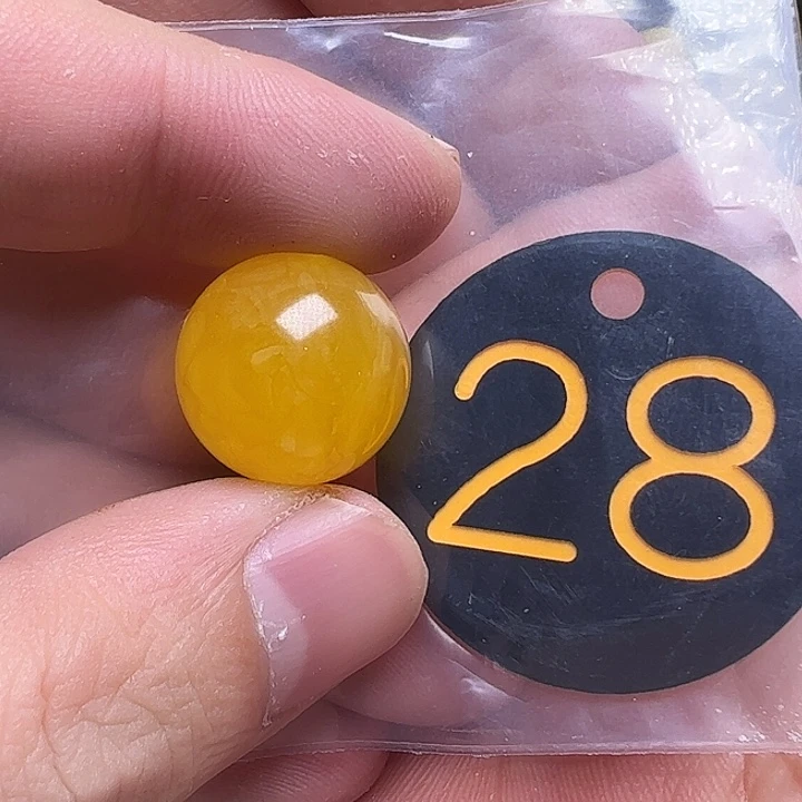 蜜蜡未镶嵌珠宝奇石17.5mm