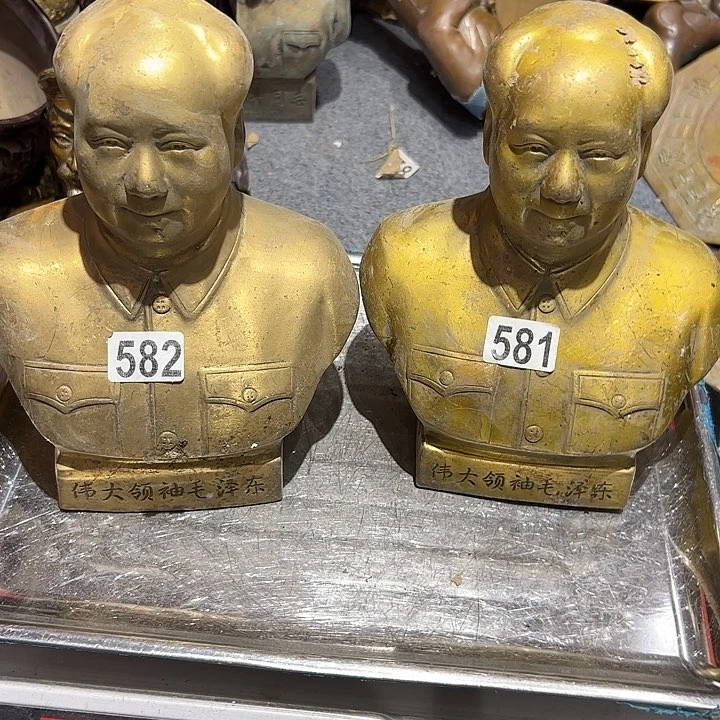 观*阁微瑕疵黄铜摆件工艺品