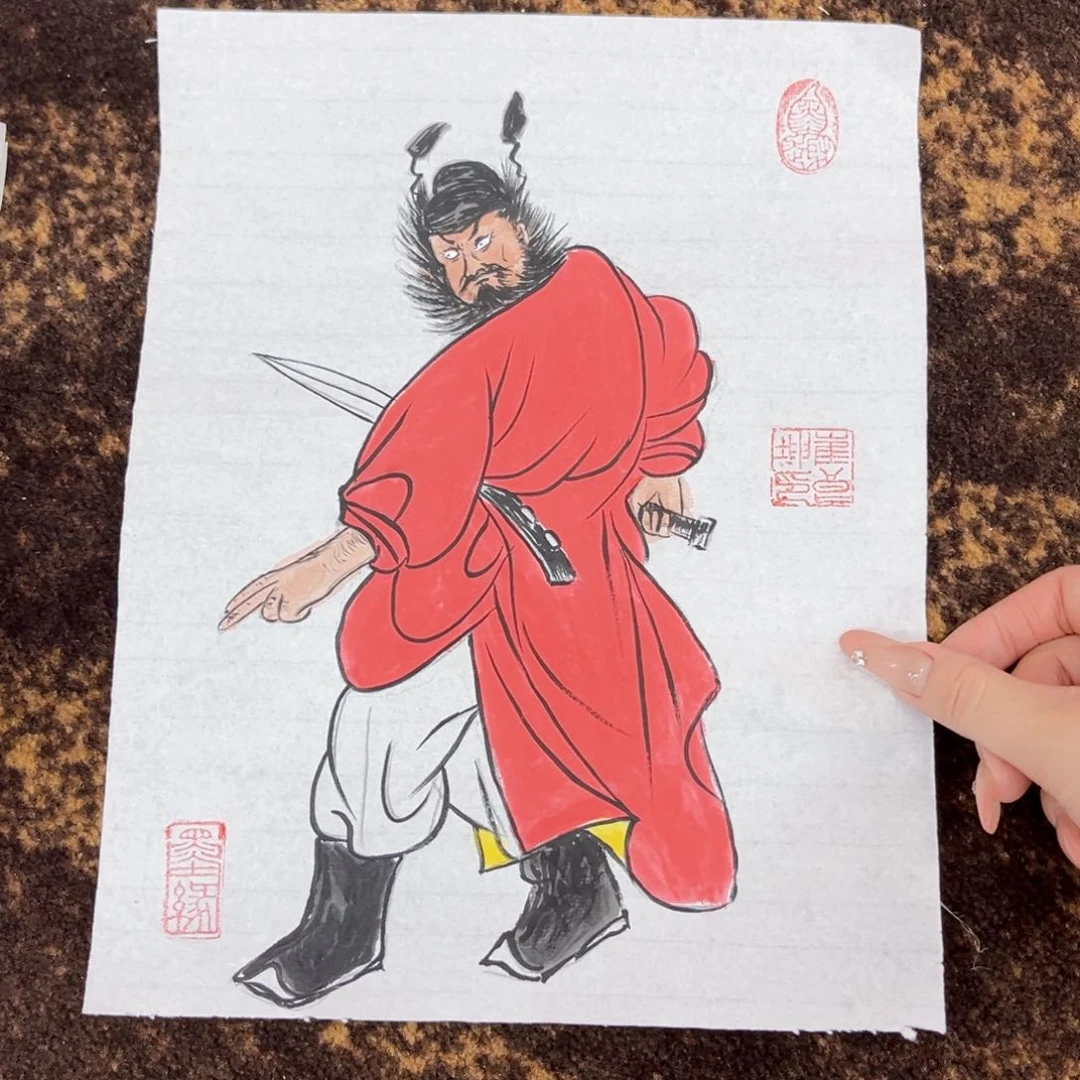 国画崔良坤老师20.30摆台画